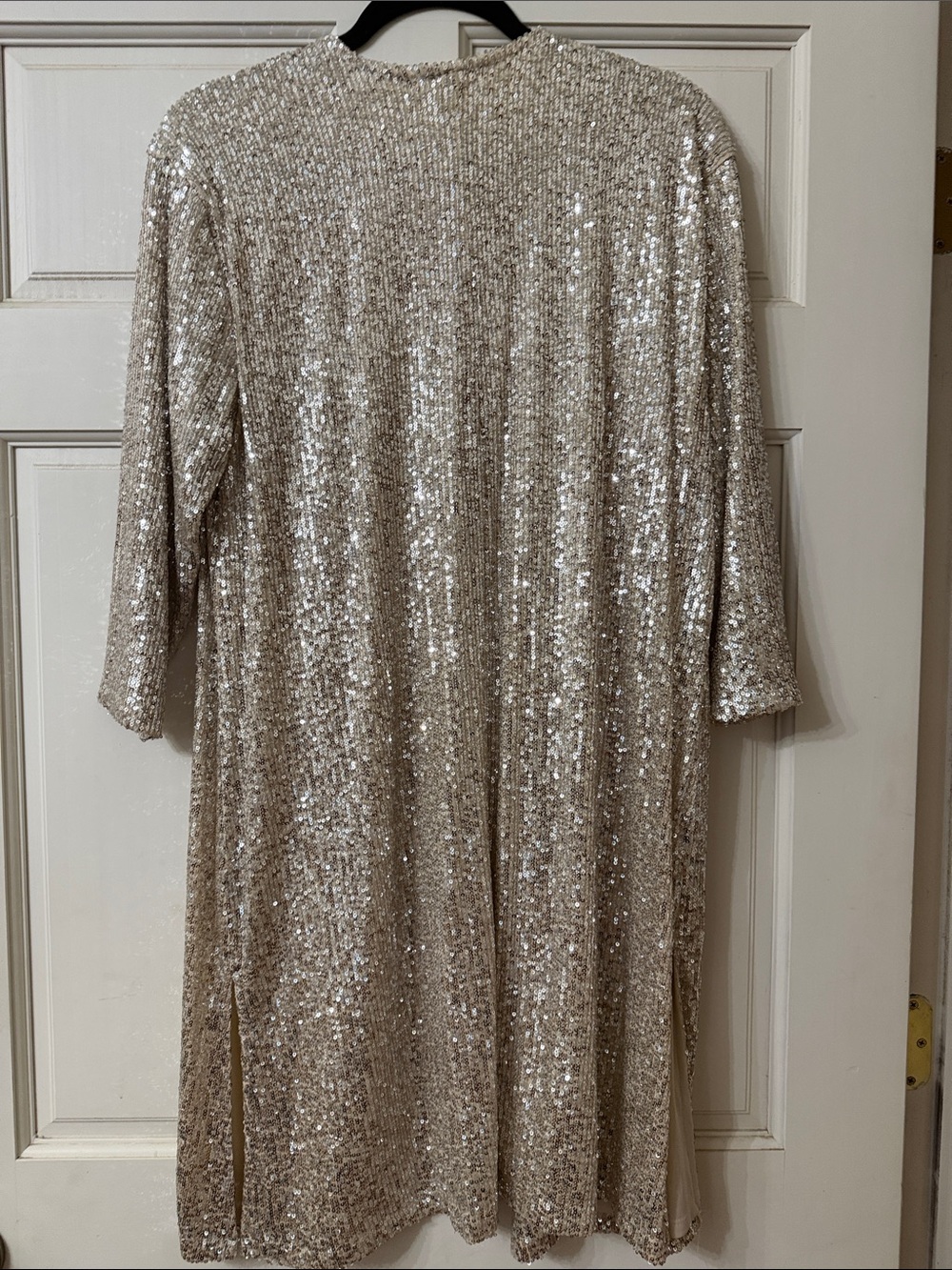 Maurices Champagne Sequin Open Duster - Picture 5 of 5